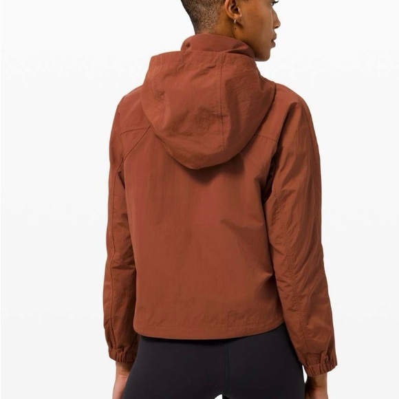 Lululemon Always Effortless Jacket Dark Terracotta Size 4 - Picture 9 of 10